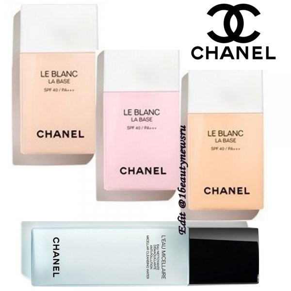 Летние новинки Chanel Le Blanc La Base SPF 40 PA +++ and L'Eau Micellaire Anti-Pollution Micellar Cleansing Water Summer 2019