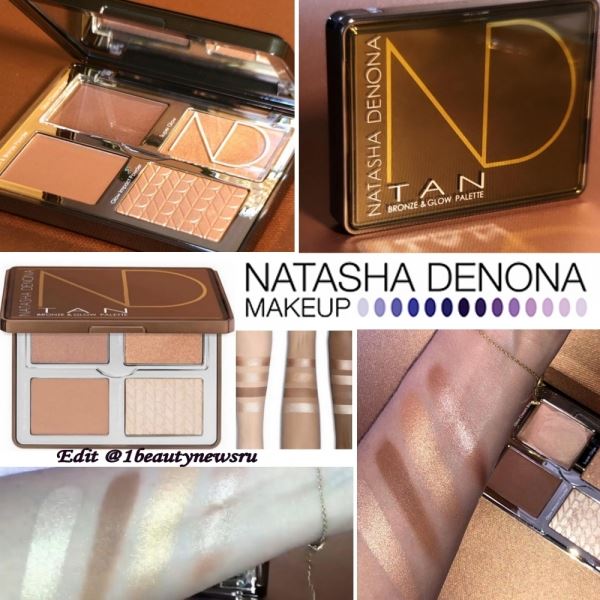 Новая палетка для лица Natasha Denona Tan Bronze & Glow Palette Summer 2019: первая информация и свотчи