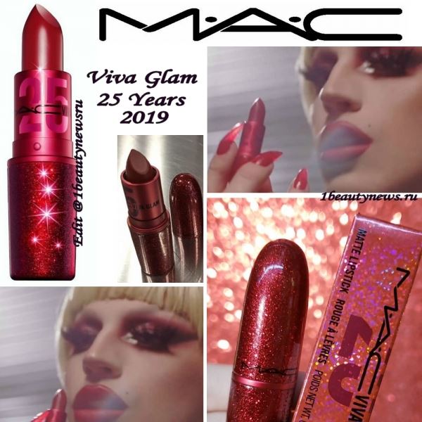 Юбилейная губная помада MAC Viva Glam 25 Years Lipstick 2019